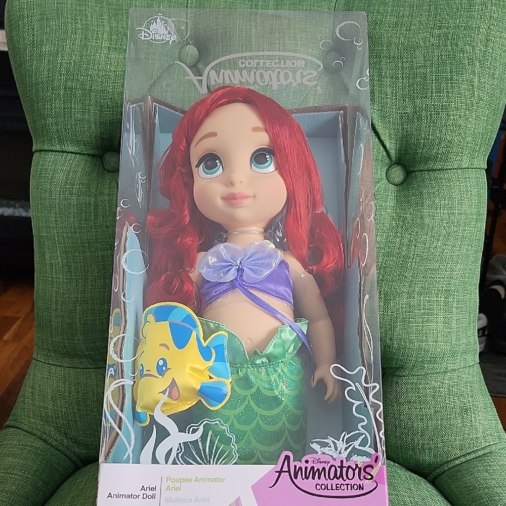 Disney Ariel Animator Doll with Red Hair and Green Tail